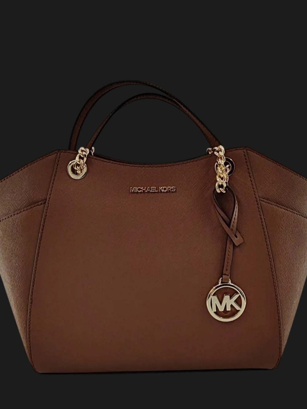 NWOT Michael Kors Women Jet Set Large Saffiano Leather Shoulder Bag Luggage.